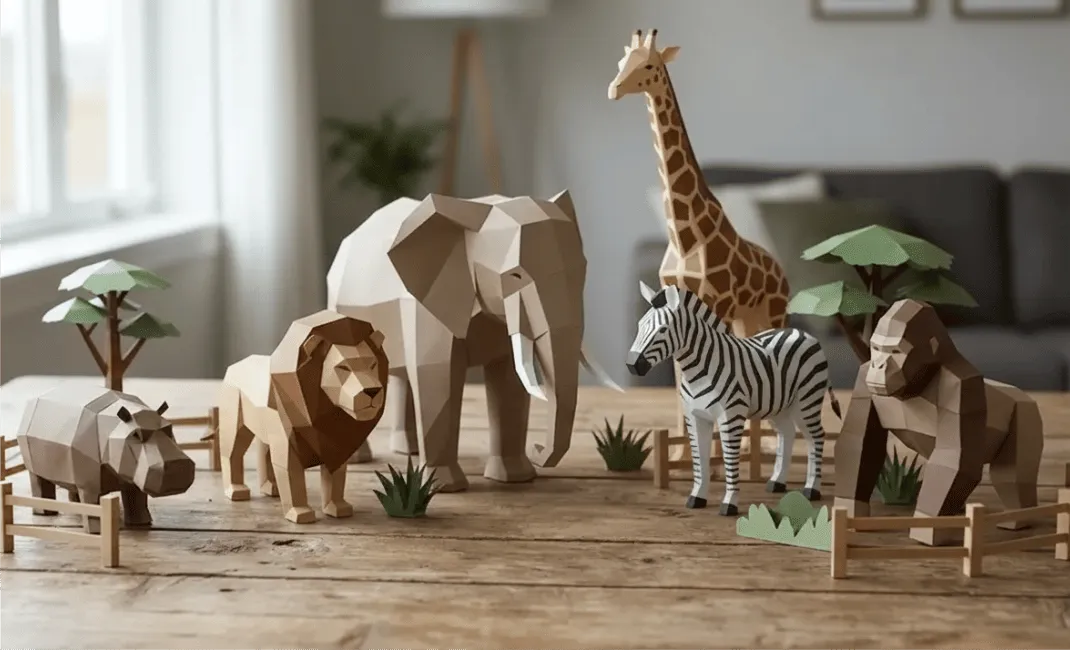 ZOOLÓGICO DE PAPERCRAFT